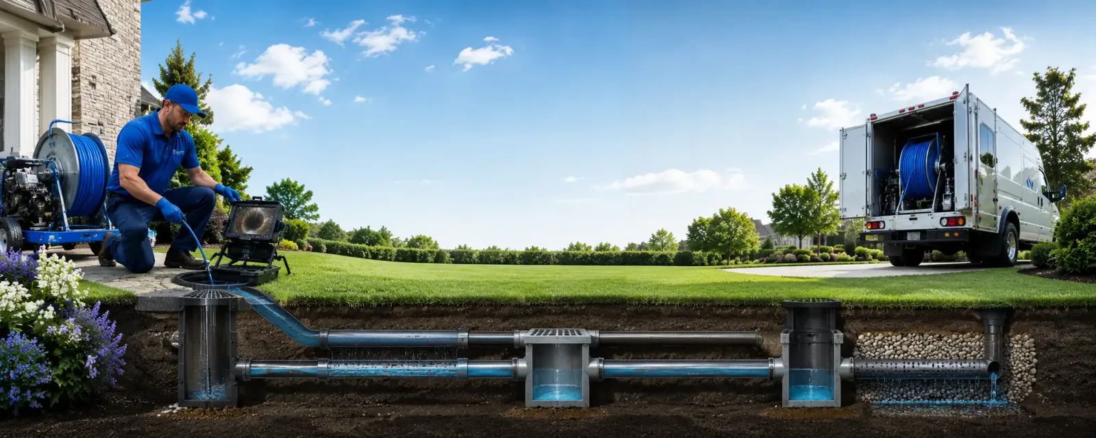 Outdoor drain cleaning information for Irvington, IL